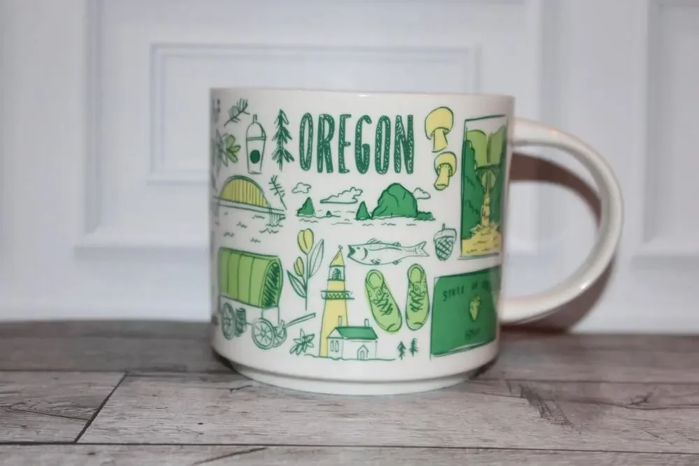 Starbucks Oregon Been There Series Mug 14 oz Coffee Cup NWT no Box